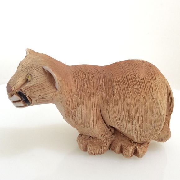 Vintage hand sculpted in Uruguay cougar - Picture 2 of 7